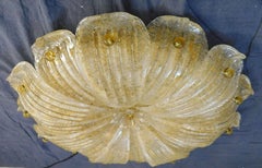 Amber Graniglia Murano Flush Mount