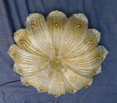 Amber Graniglia Murano Flush Mount