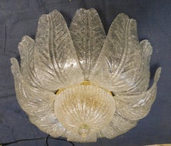 Amber Graniglia Murano Flush Mount