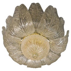 Amber Graniglia Murano Flush Mount