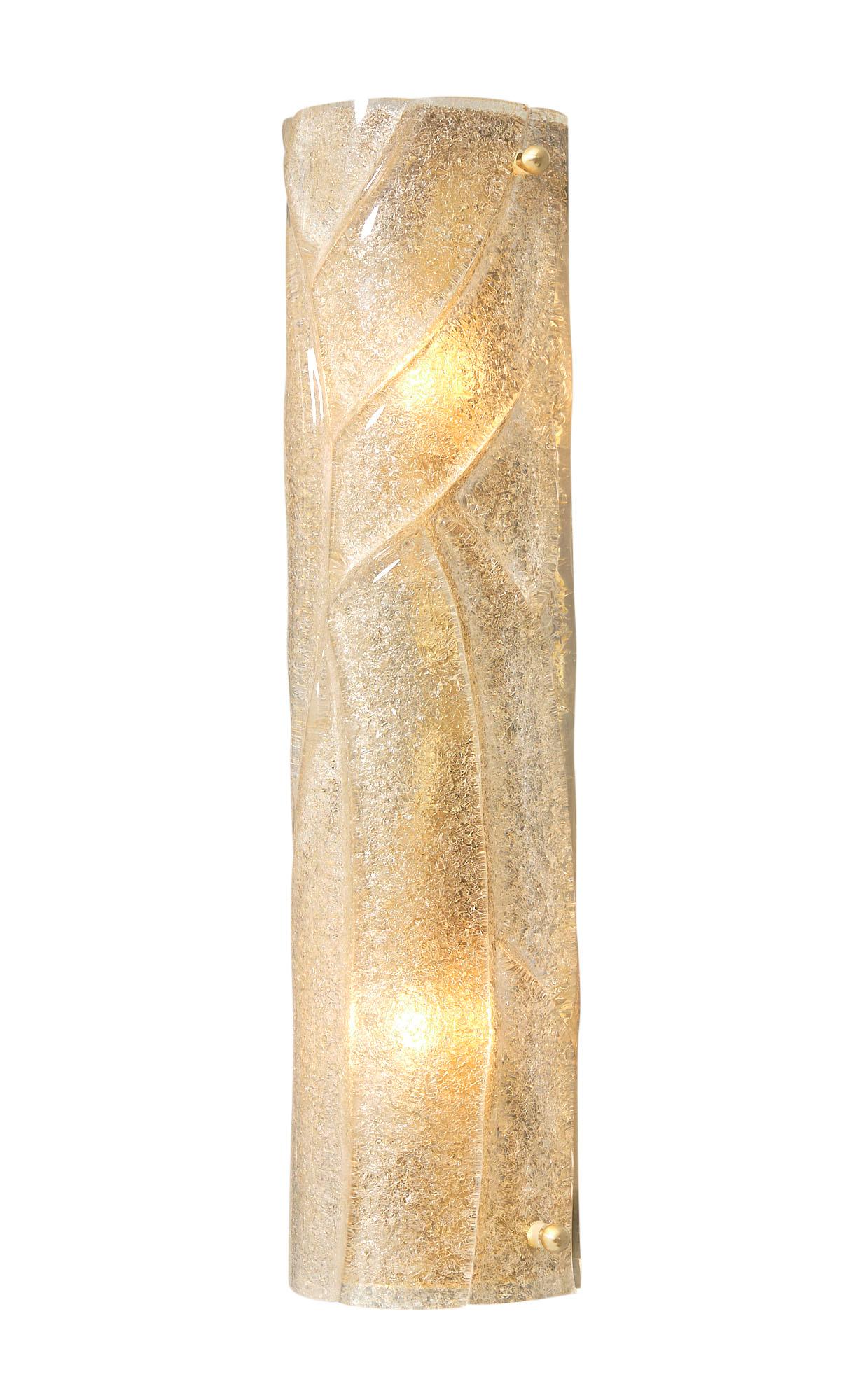 Amber “Graniglia” Murano Glass Sconces In Good Condition For Sale In Austin, TX