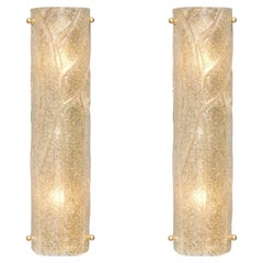 Amber Graniglia Murano Glass Sconces, Mid-Century Modern Style, Italy, New