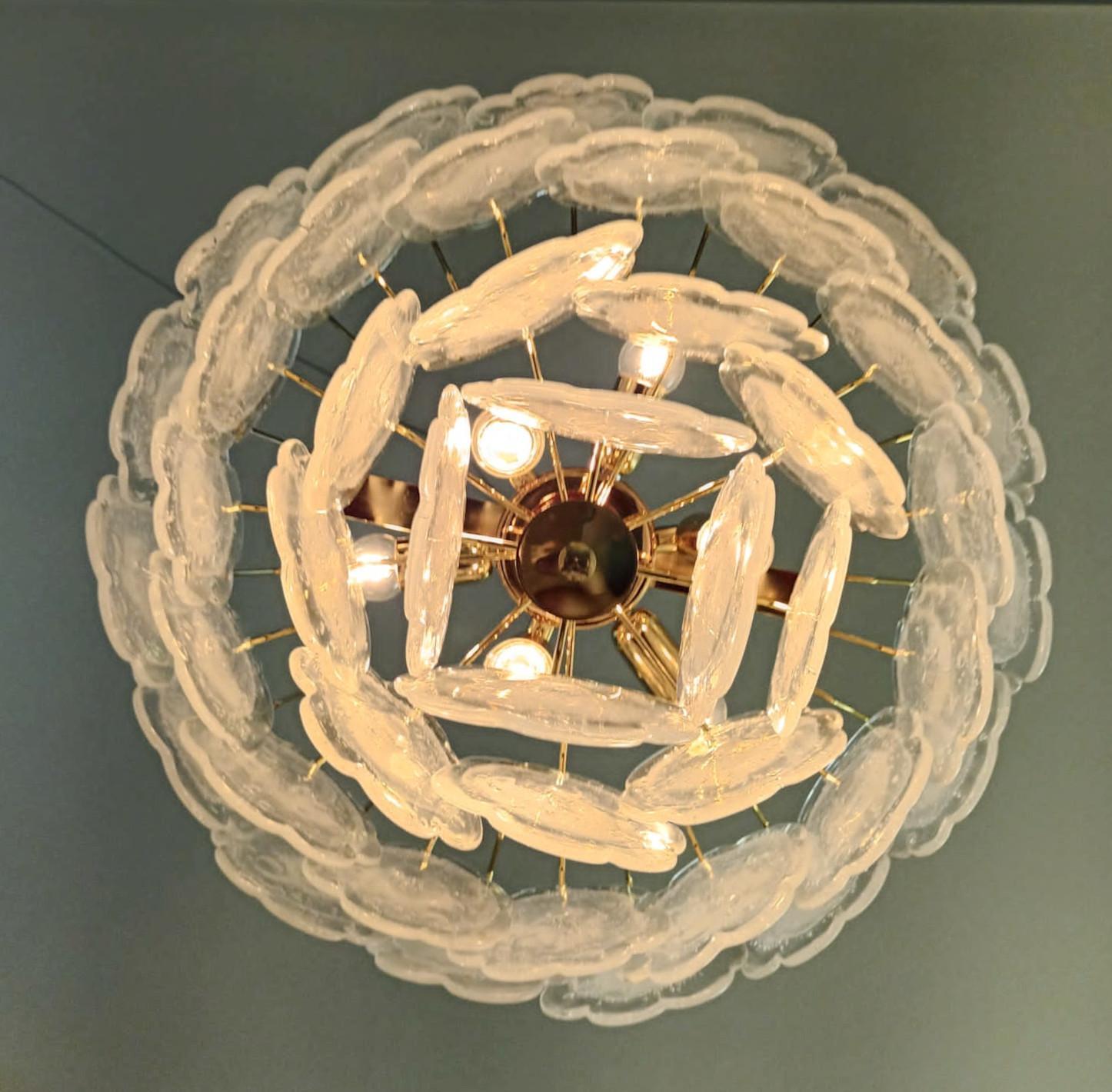XXIe siècle et contemporain Lustre en ambre Graniglia Rondine de Fabio Ltd en vente