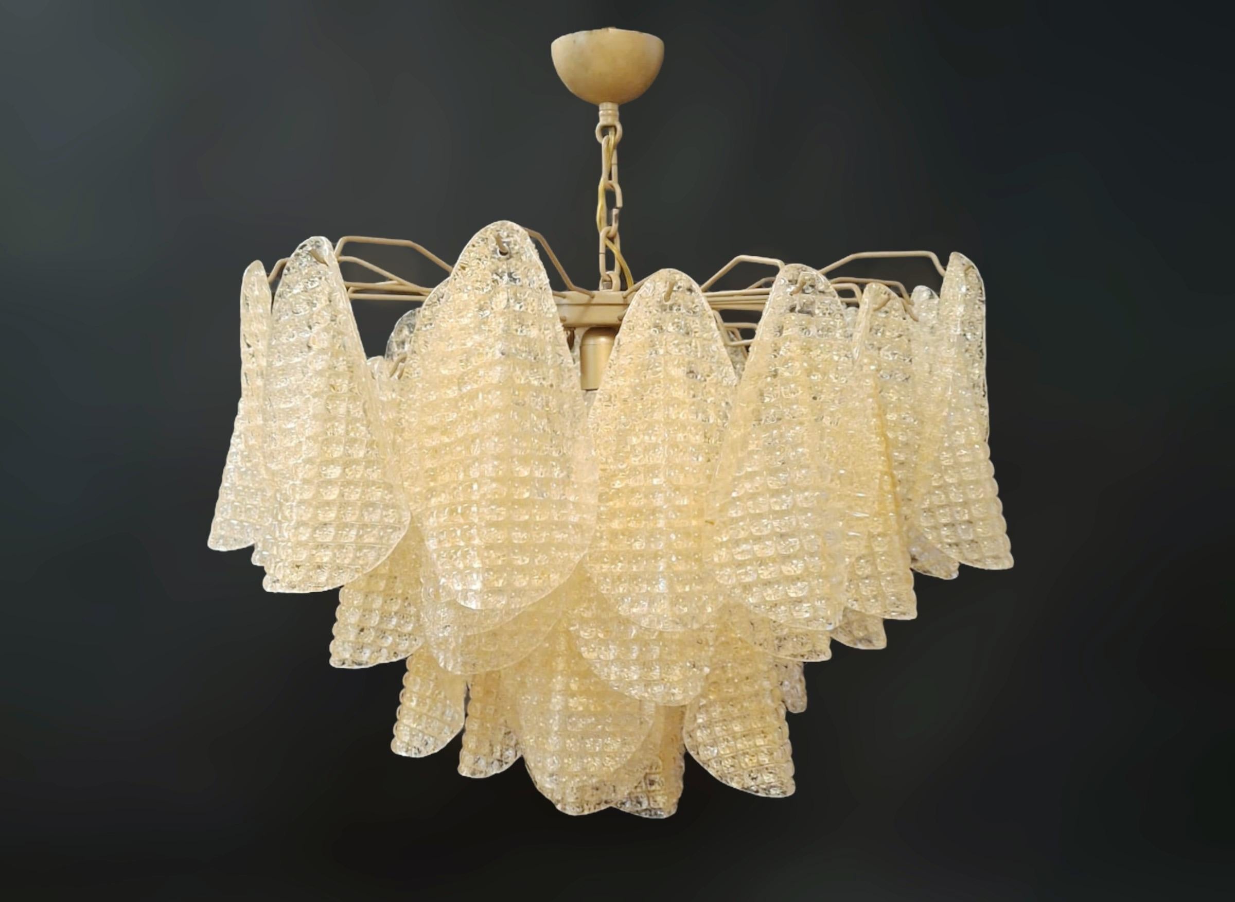 Italiano Lampadario Ambra Graniglia Rondine in vendita