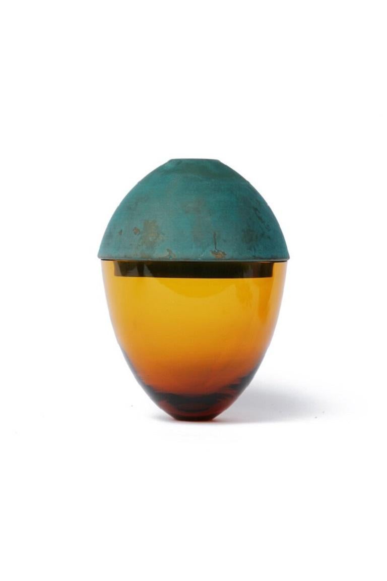 Contemporary Amber Homage to Faberge Jewellery Egg, Pia Wüstenberg