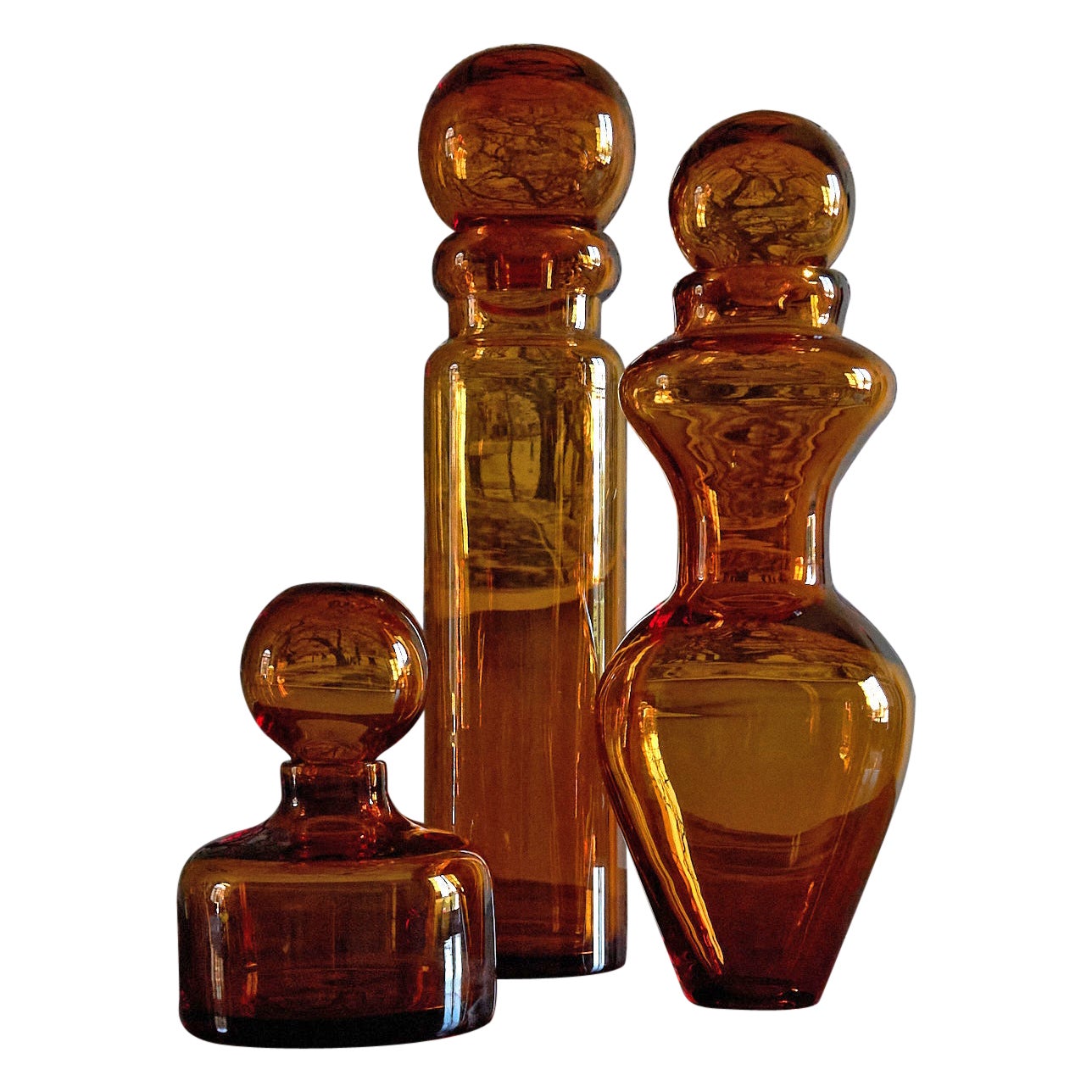 Amber Marsala Cap and Vase by Studio Bojola For Sale