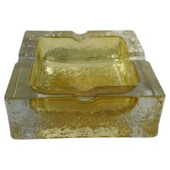 Amber Murano Ashtray, 2 Available