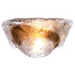 Lampada da incasso di Murano in vetro e ottone in stile Zuccheri / Venini, Italia 1960x