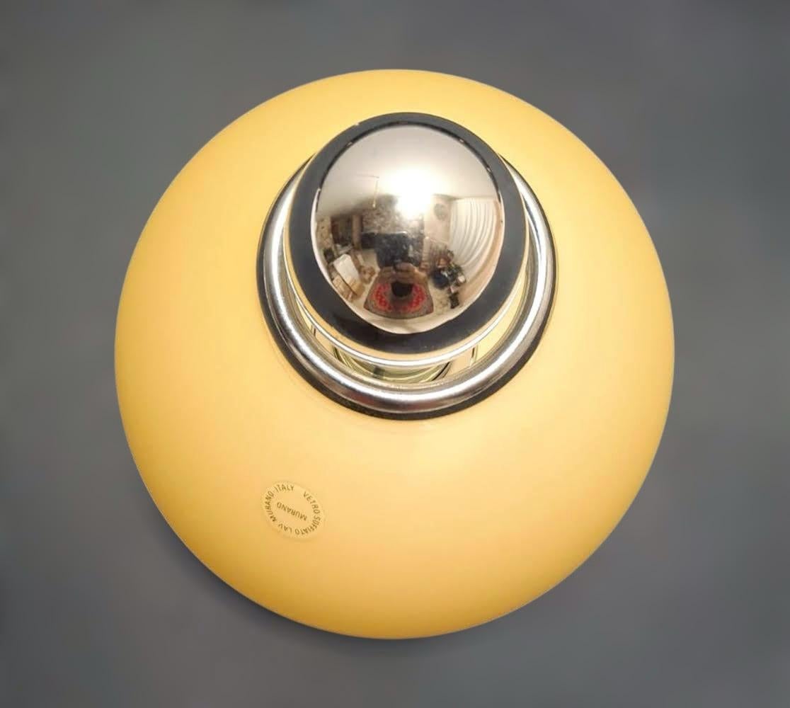 Italiano Lampada ad incasso di Murano color ambra di Vistosi in vendita