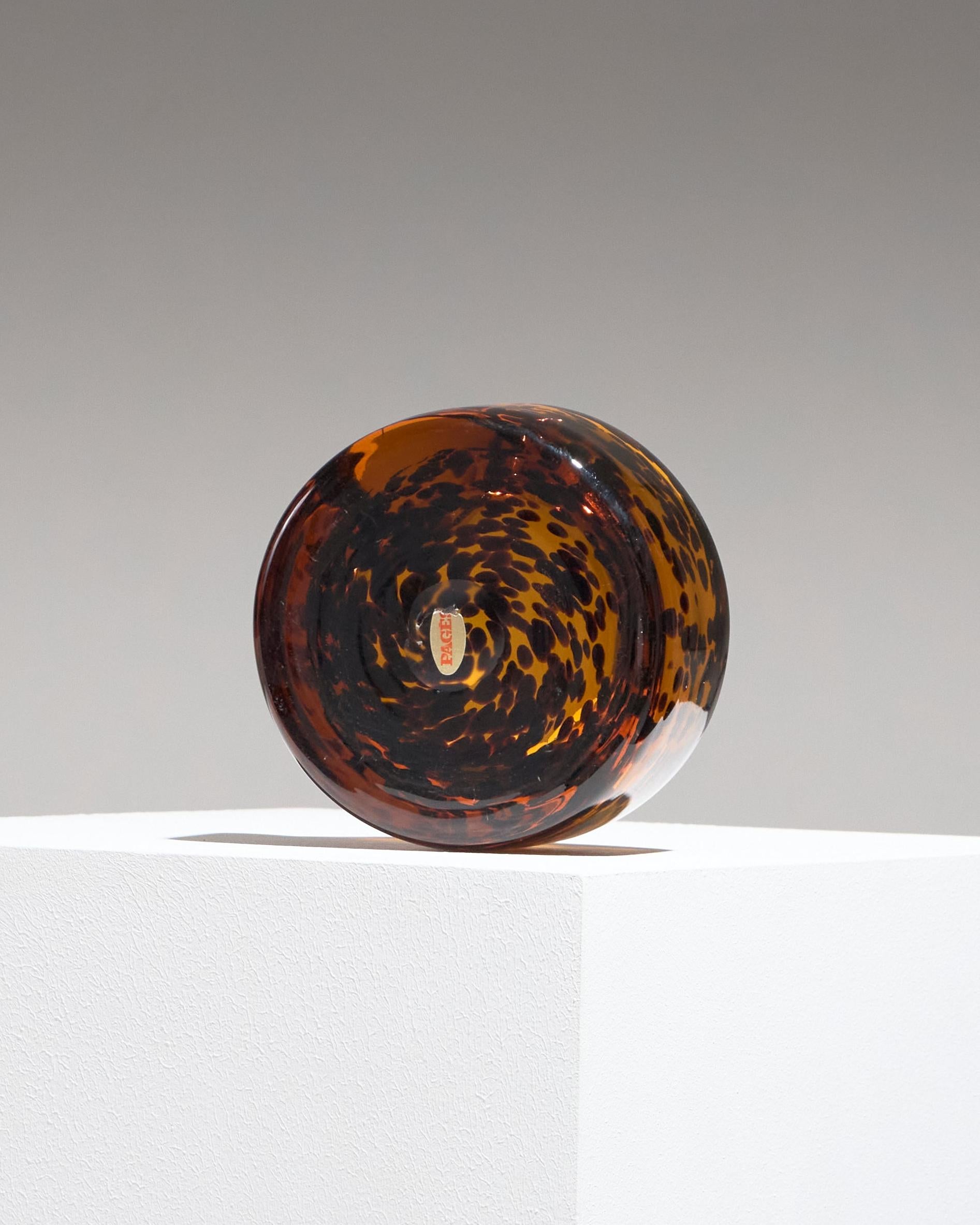 Cendrier en verre Murano ambre, années 1960 en vente 1