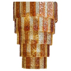 Lustre "Amber" en verre de Murano par Studio Glustin