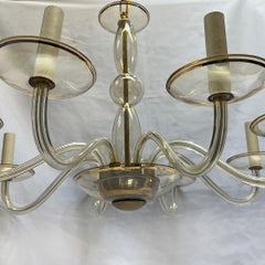 Amber Murano Glass Chandelier