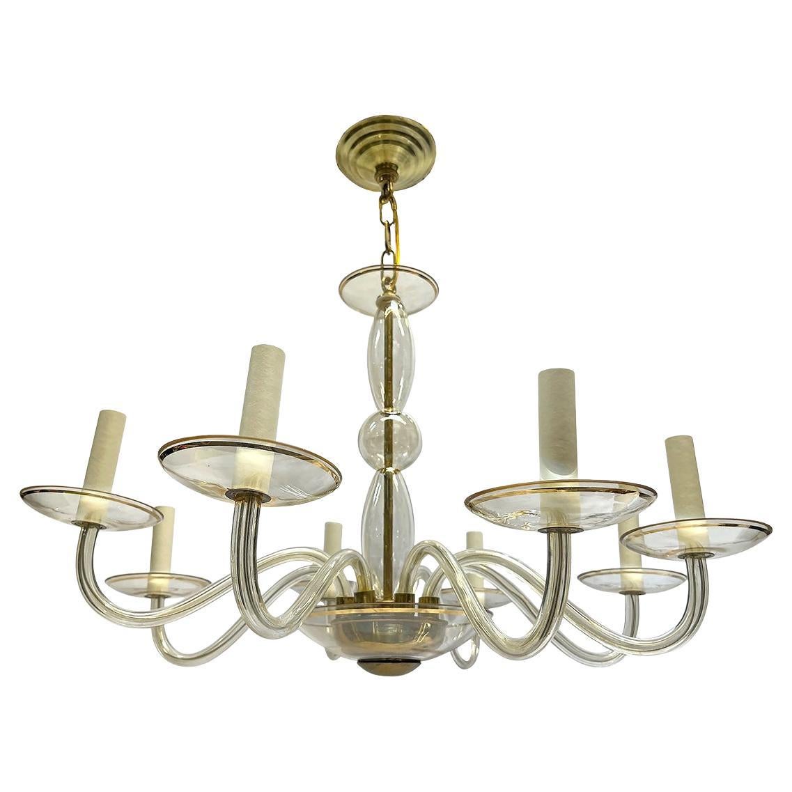 Amber Murano Glass Chandelier