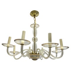 Amber Murano Glass Chandelier