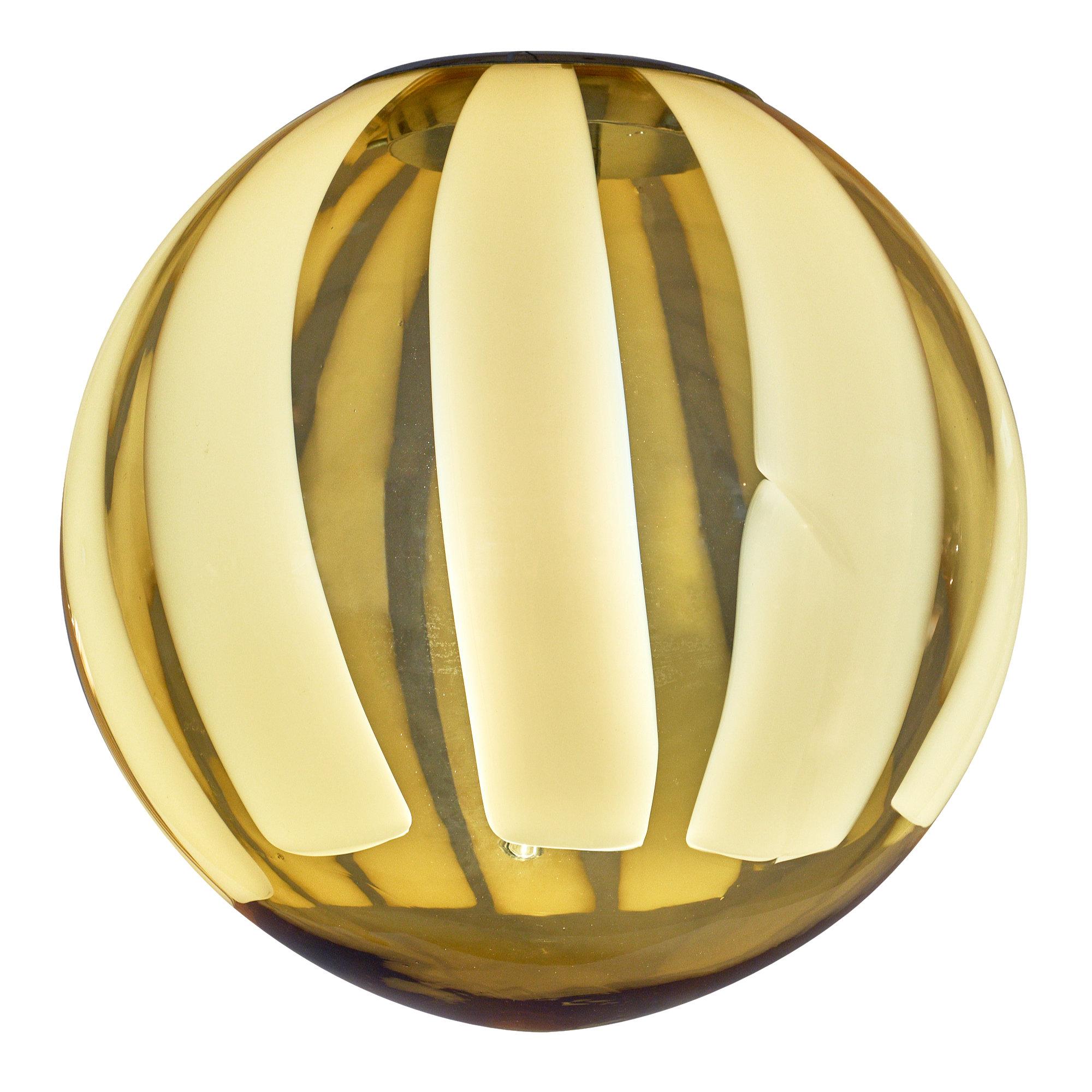 Amber Murano Glass Sphere Chandelier