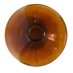 Amber Orange French Handblown Demijohn Bottle Wine Jug 16th-18th Century