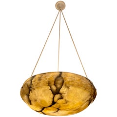 Amber Pendant with Carved Detail, Sweden 1890