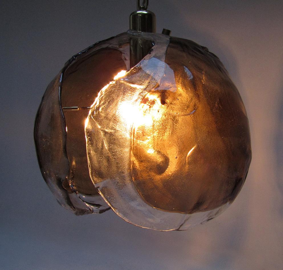 Amber Petal Pendant Light in Murano Glass by Kaiser Leuchten 1