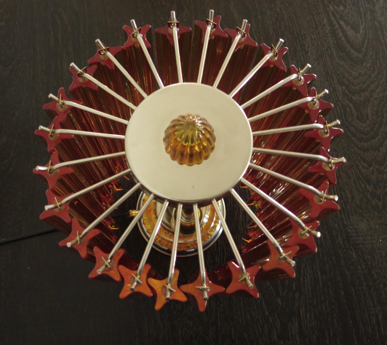 Lampe de table Quadriedri, style Venini Bon état - En vente à Gaiarine Frazione Francenigo (TV), IT