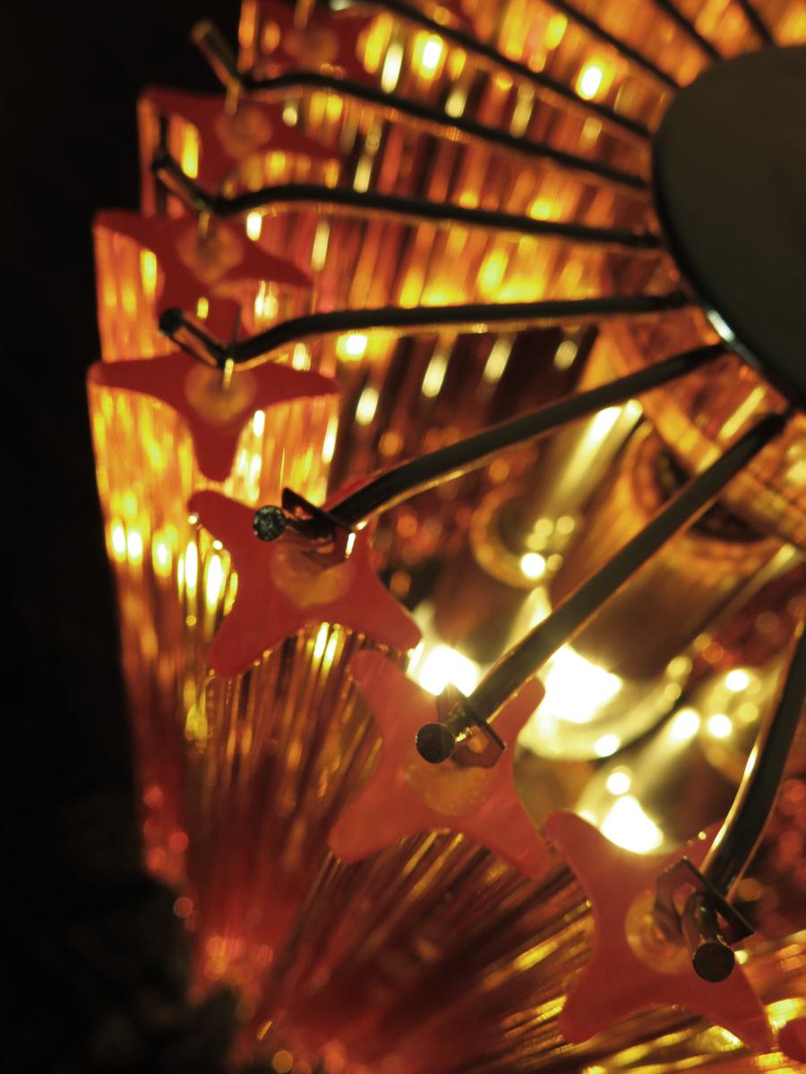 Amber Quadriedri Table Lamp, Venini Style For Sale 2
