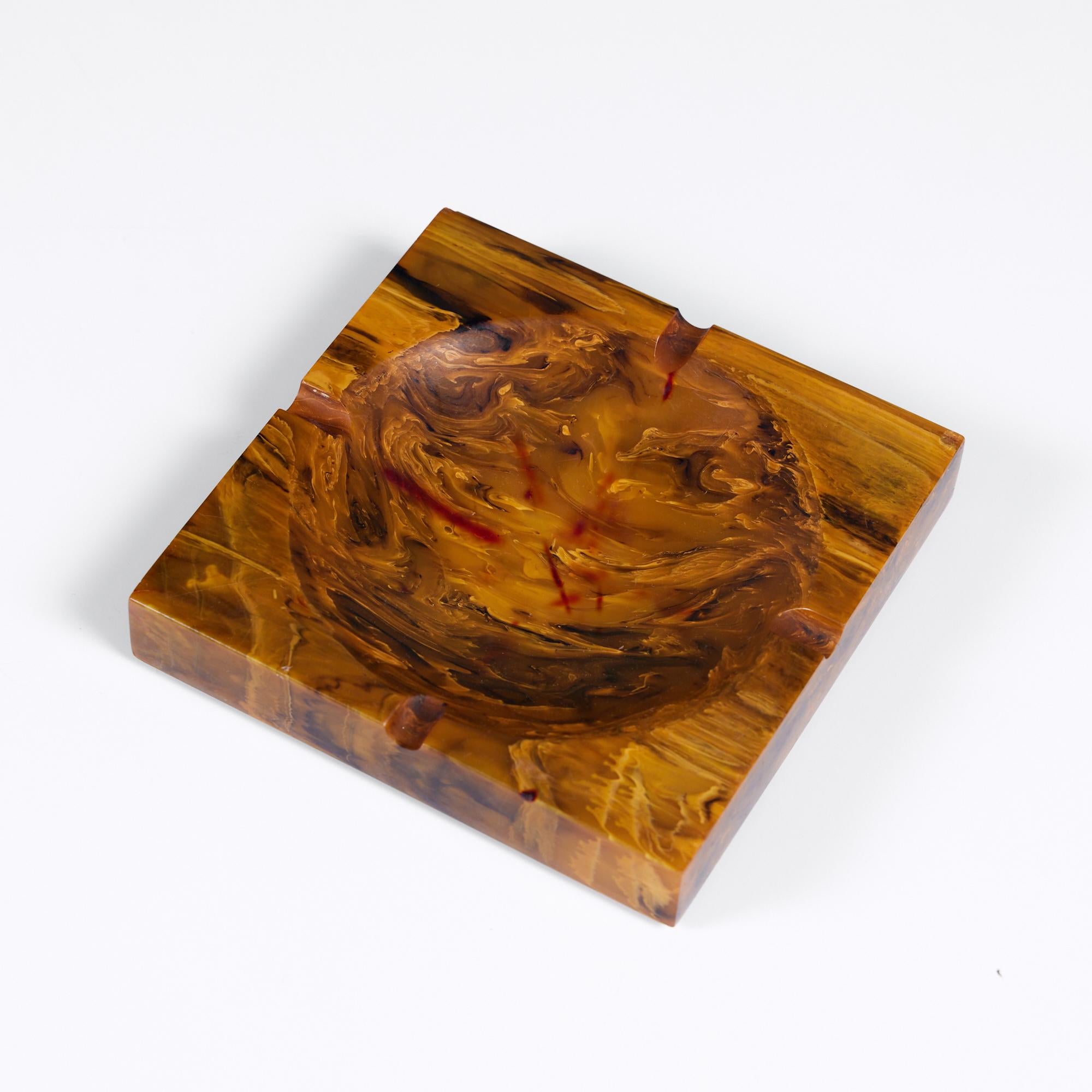 Amber Resin Ashtray For Sale 4