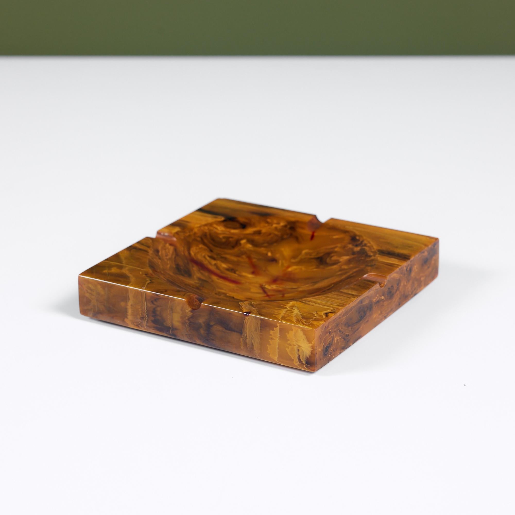 Amber Resin Ashtray For Sale 1