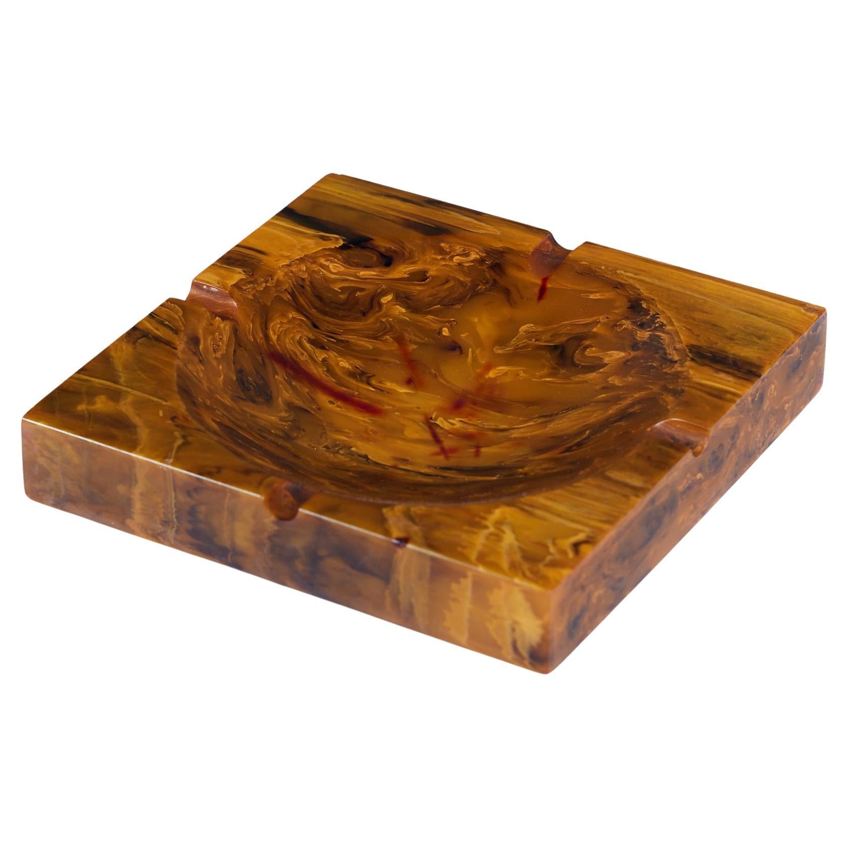 Amber Resin Ashtray For Sale