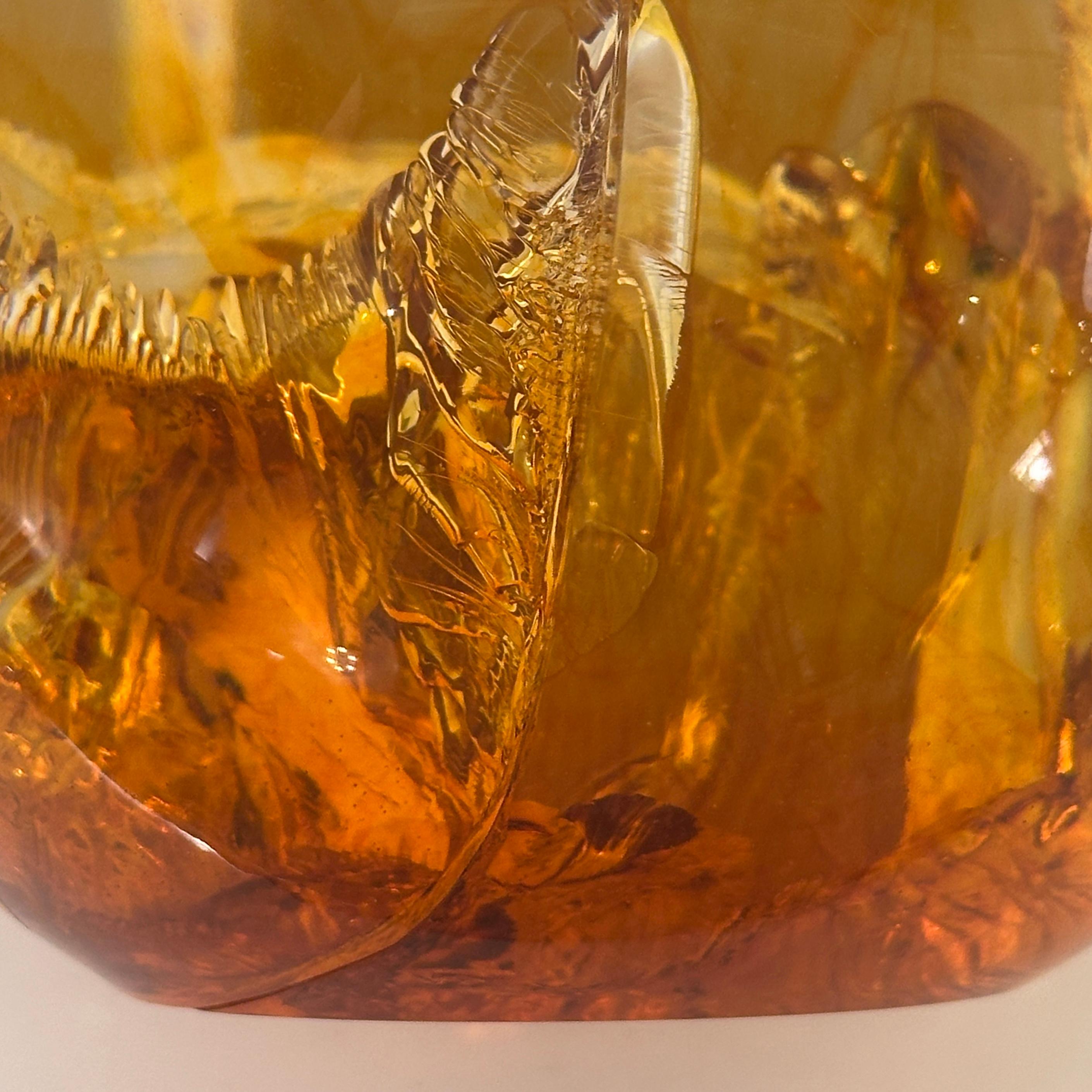 Amber Resin Fractal in the style of Francois Godebski, ca 1970s For Sale 7