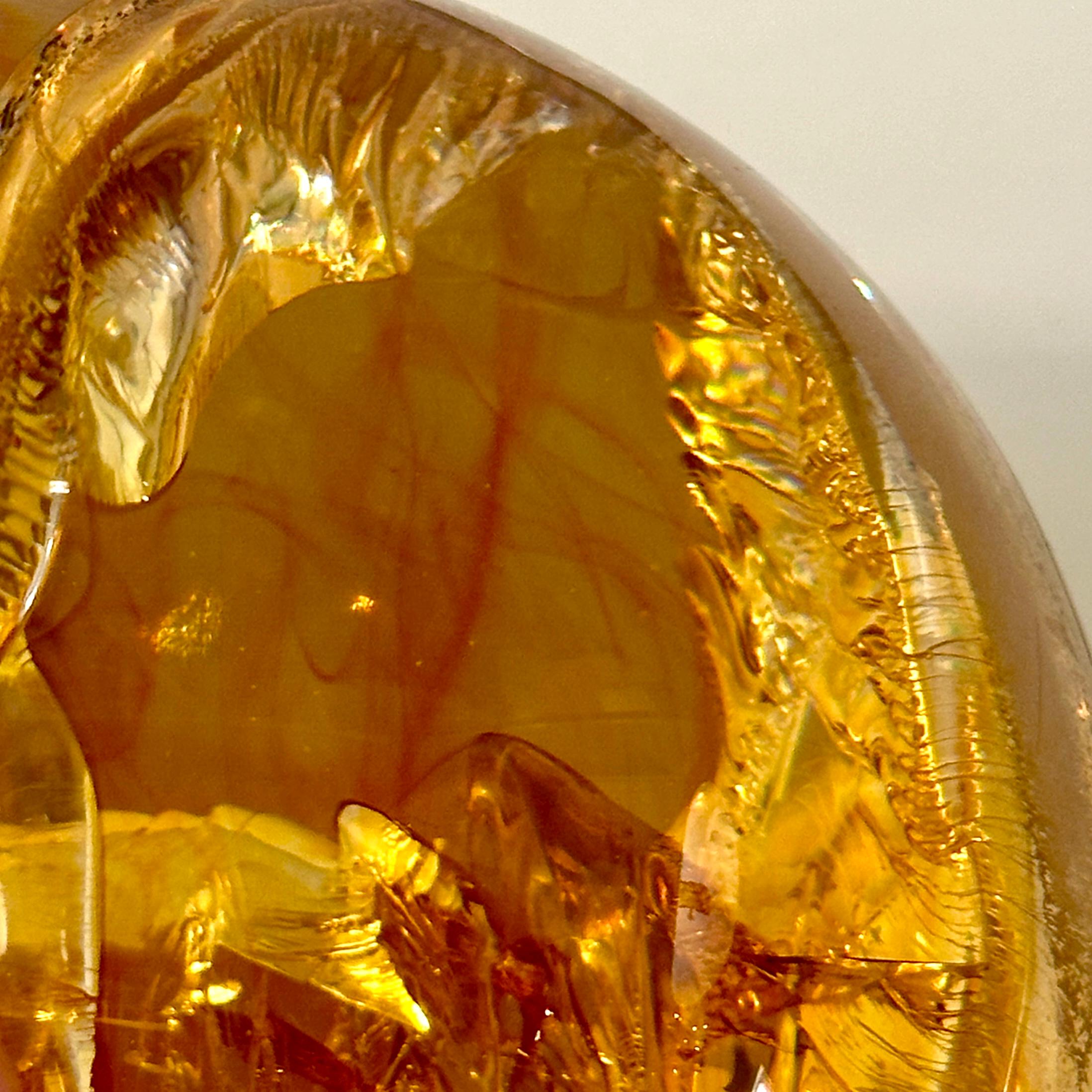 Amber Resin Fractal in the style of Francois Godebski, ca 1970s For Sale 8