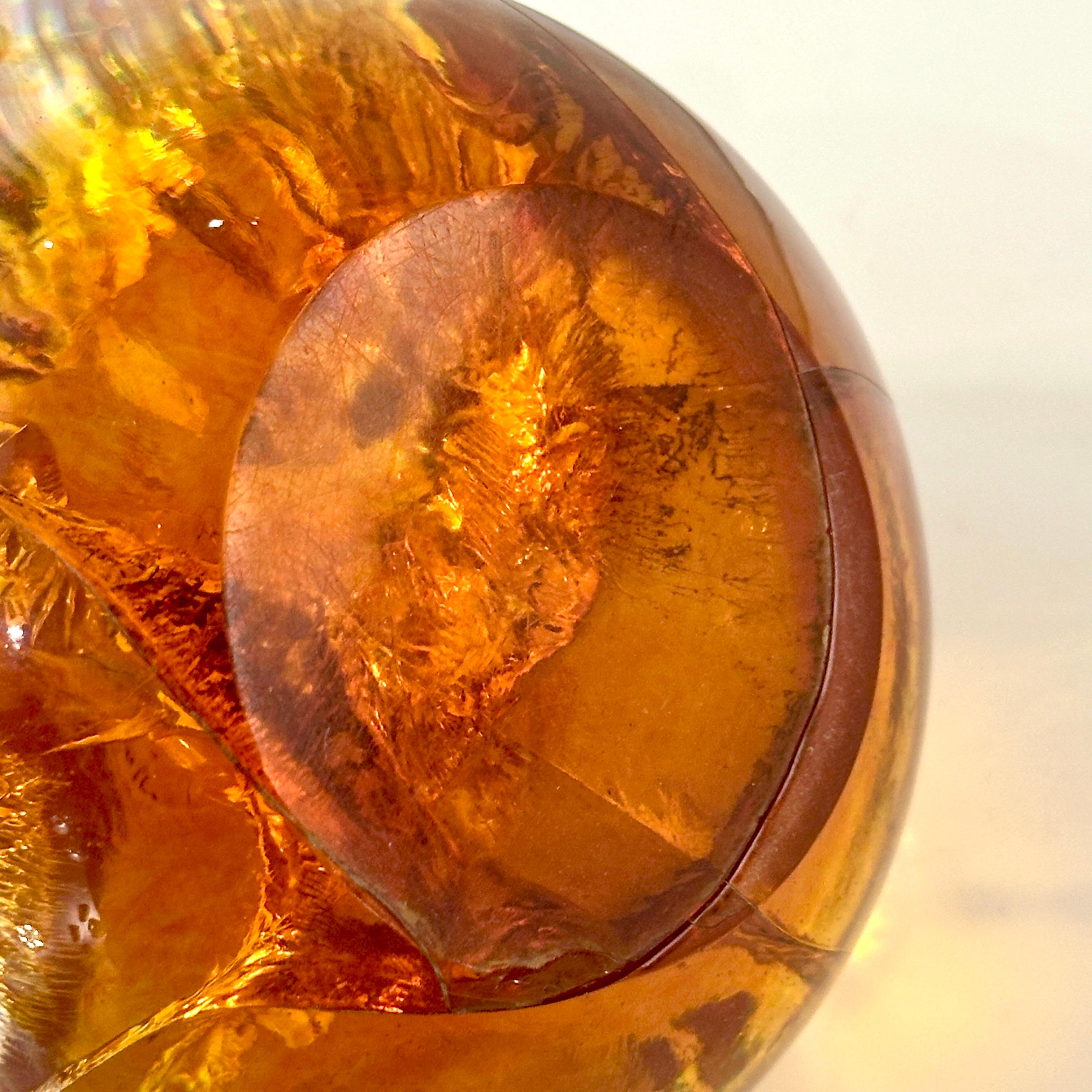 Amber Resin Fractal in the style of Francois Godebski, ca 1970s For Sale 9