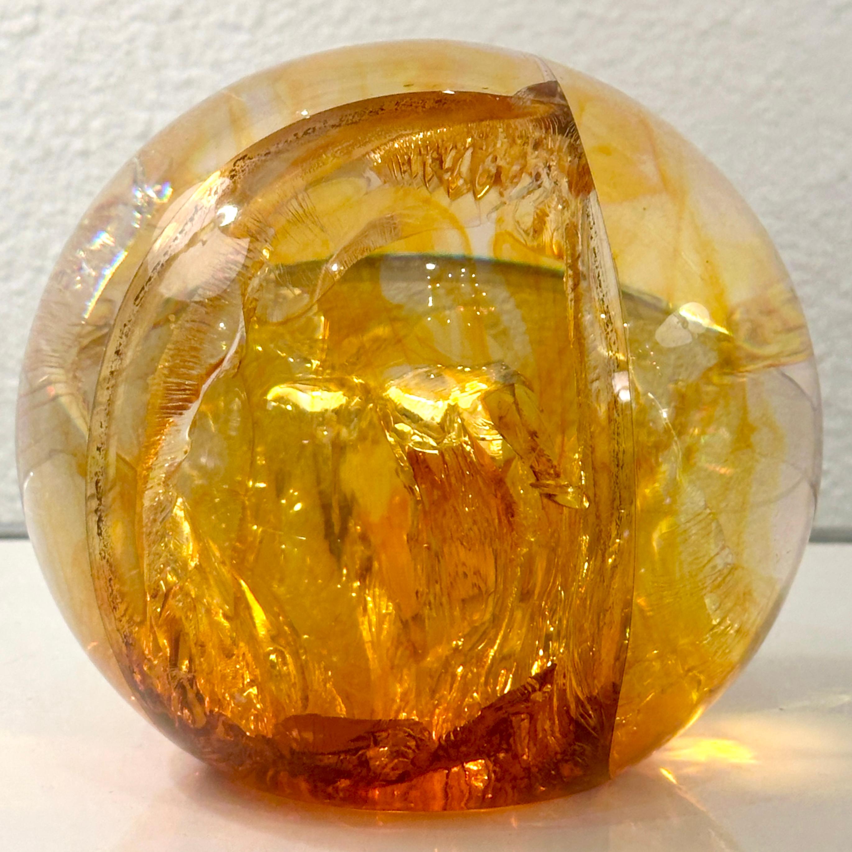 Amber Resin Fractal in the style of Francois Godebski, ca 1970s For Sale 2