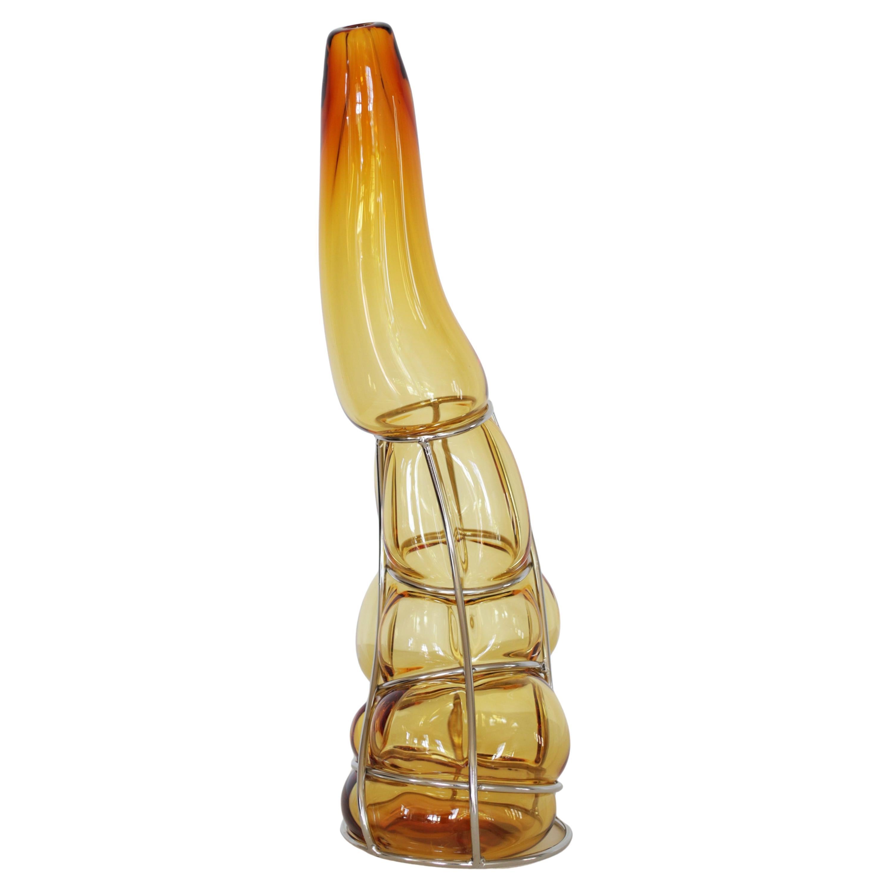 Amber Babà Sculptural Vase by Alice Crepaldi
