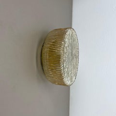 Plafoniera da parete con texture ambra Helena Tynell Glashütte Limburg Style, 1960s
