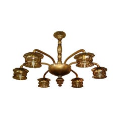 Amber Venetian Glass Chandelier