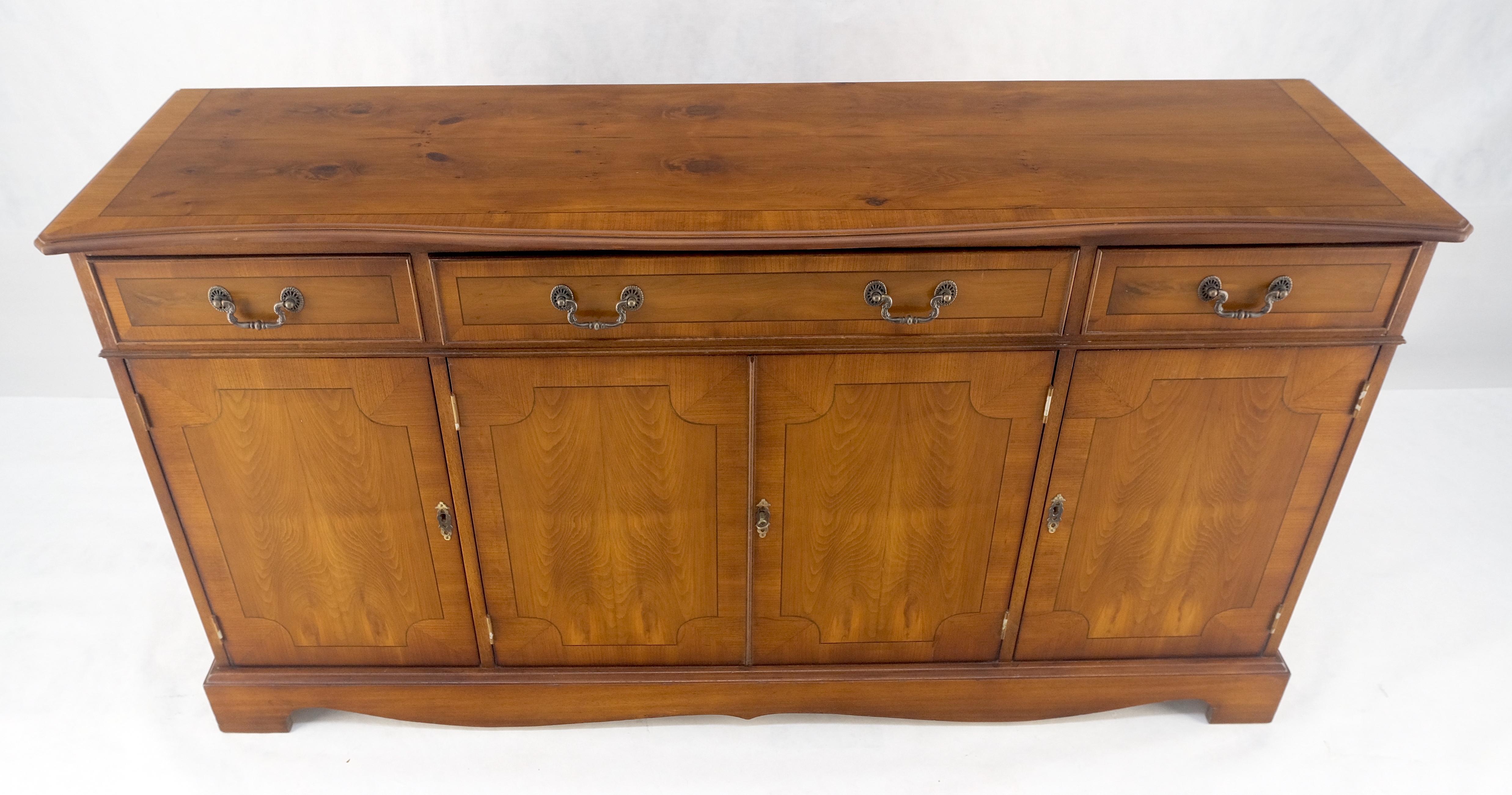 Americano Credenza in legno di tasso ambrato a 4 cassetti con ante a scomparti c1979s Feder MINT in vendita