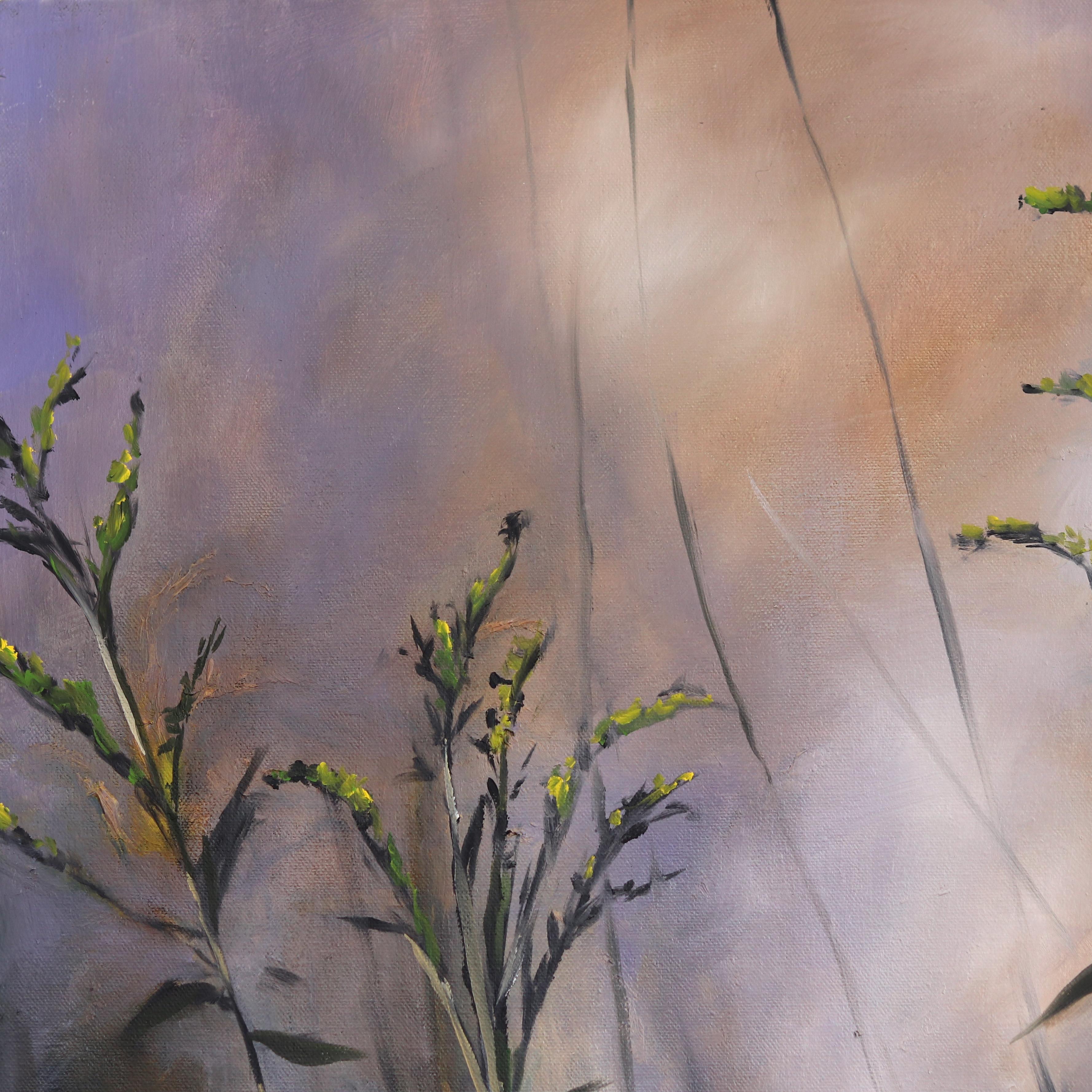 Golden Rod 1 - Contemporary Painting by Amber Young