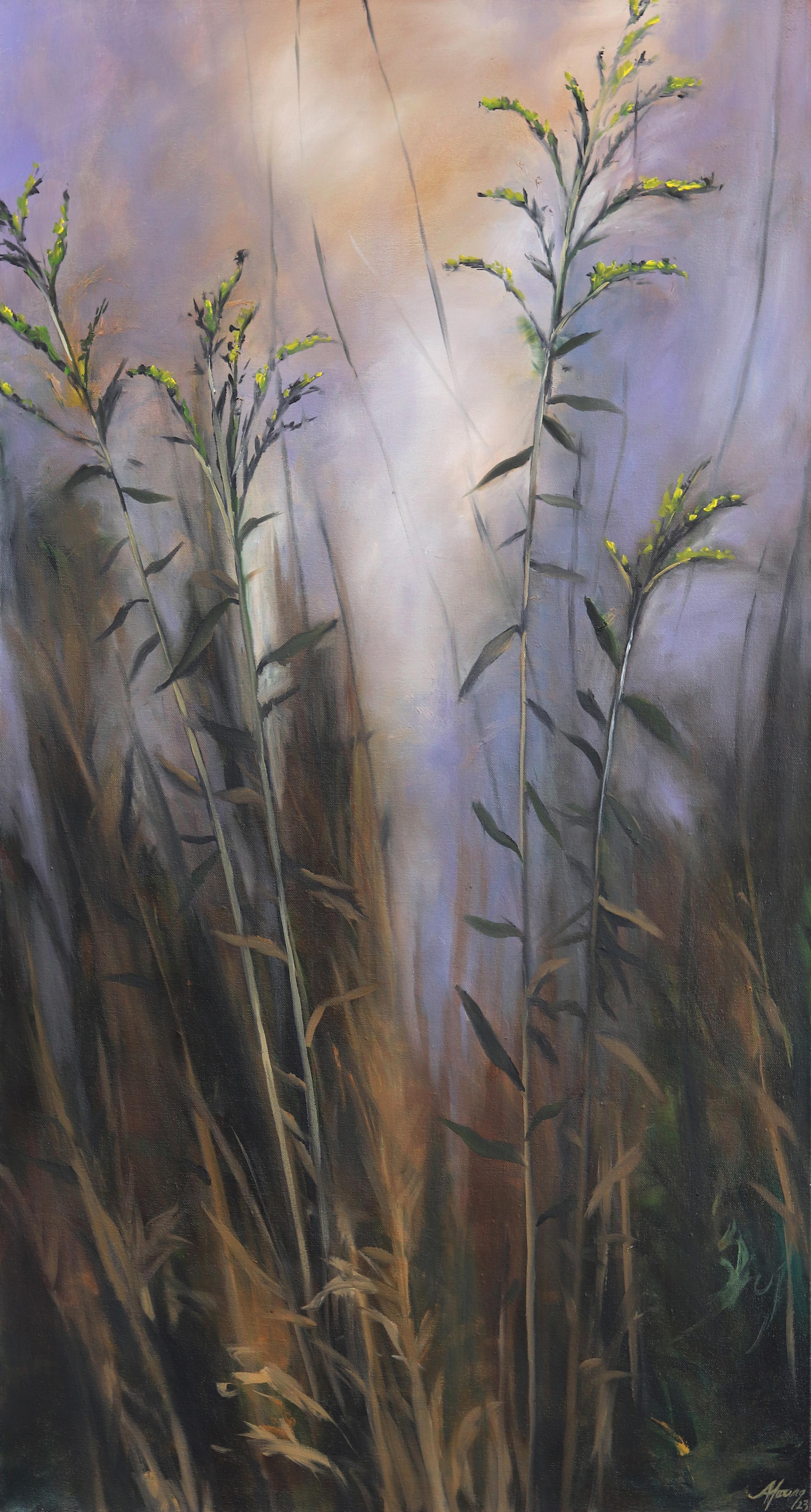 Amber Young Landscape Painting - Golden Rod 1