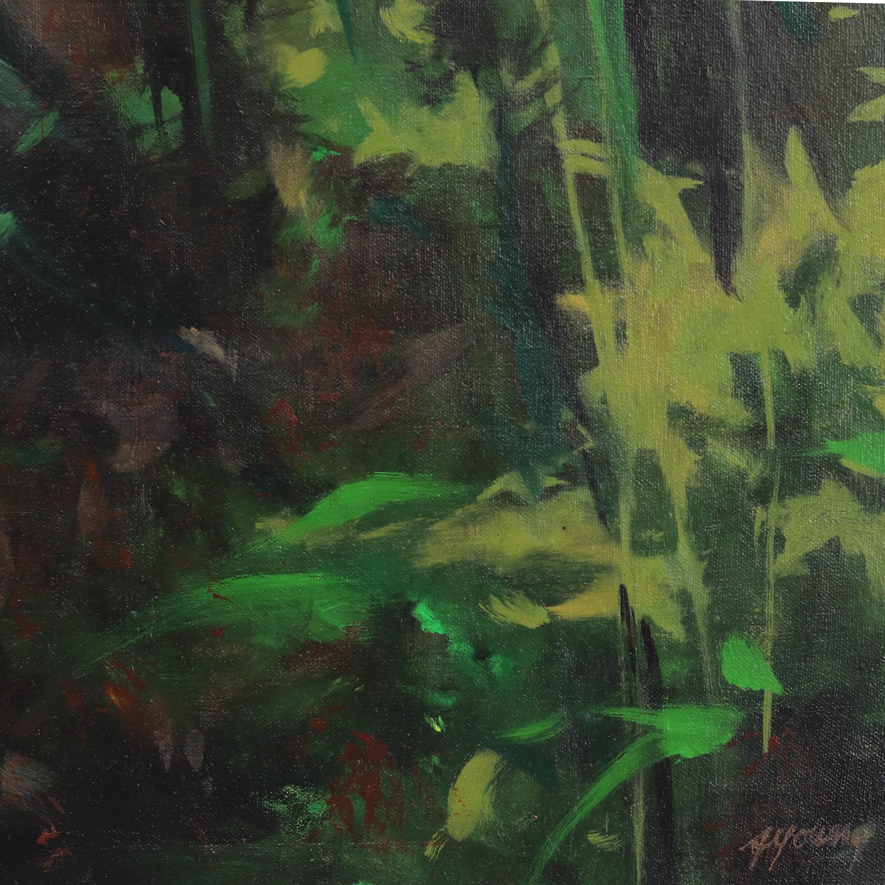 Amber Young's creative focus centers on nature, with a particular emphasis on the intricate beauty of forests, flowers, and water reflections.Young's artistic journey is deeply rooted in her connection to the rural landscape of Hampton, New