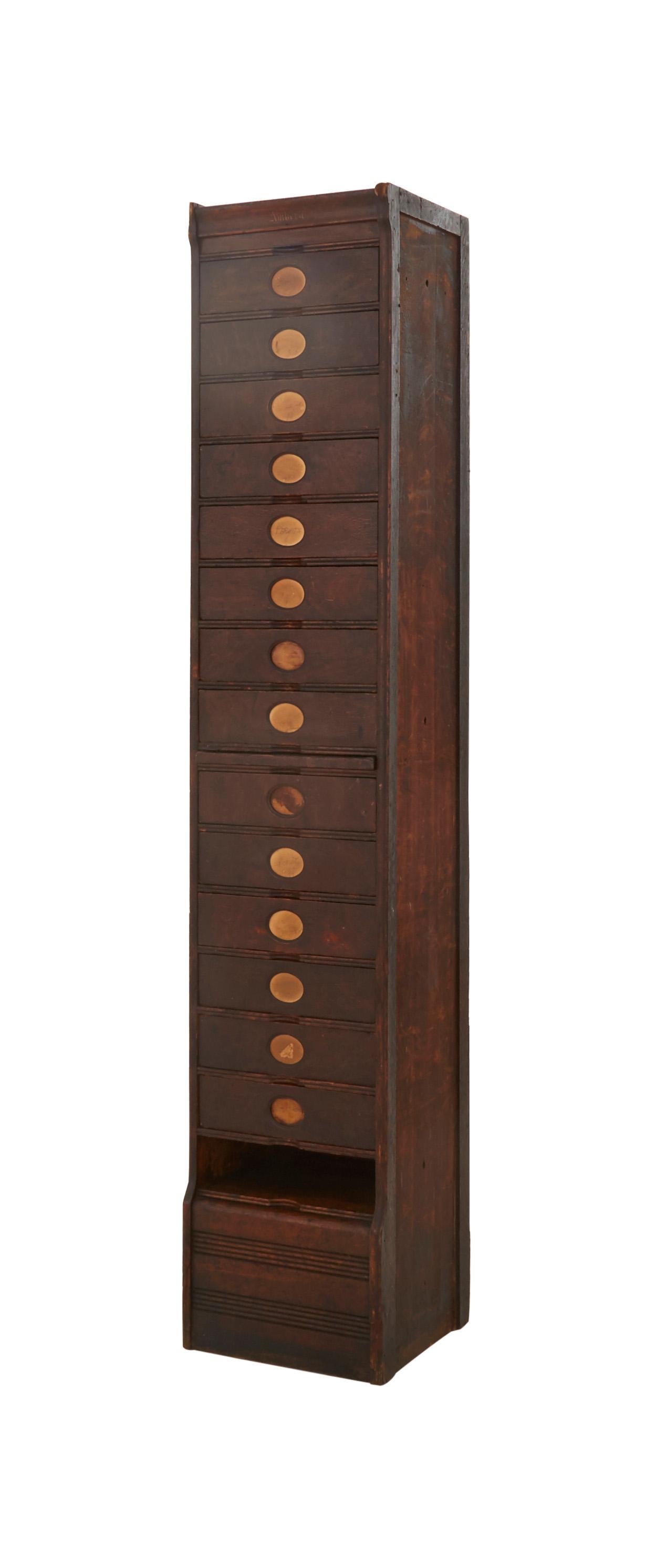 • Amberg's imperial letter file by Amberg File & Index Co.
• Originally patented in late 19th century
• American.
• Measures: 15