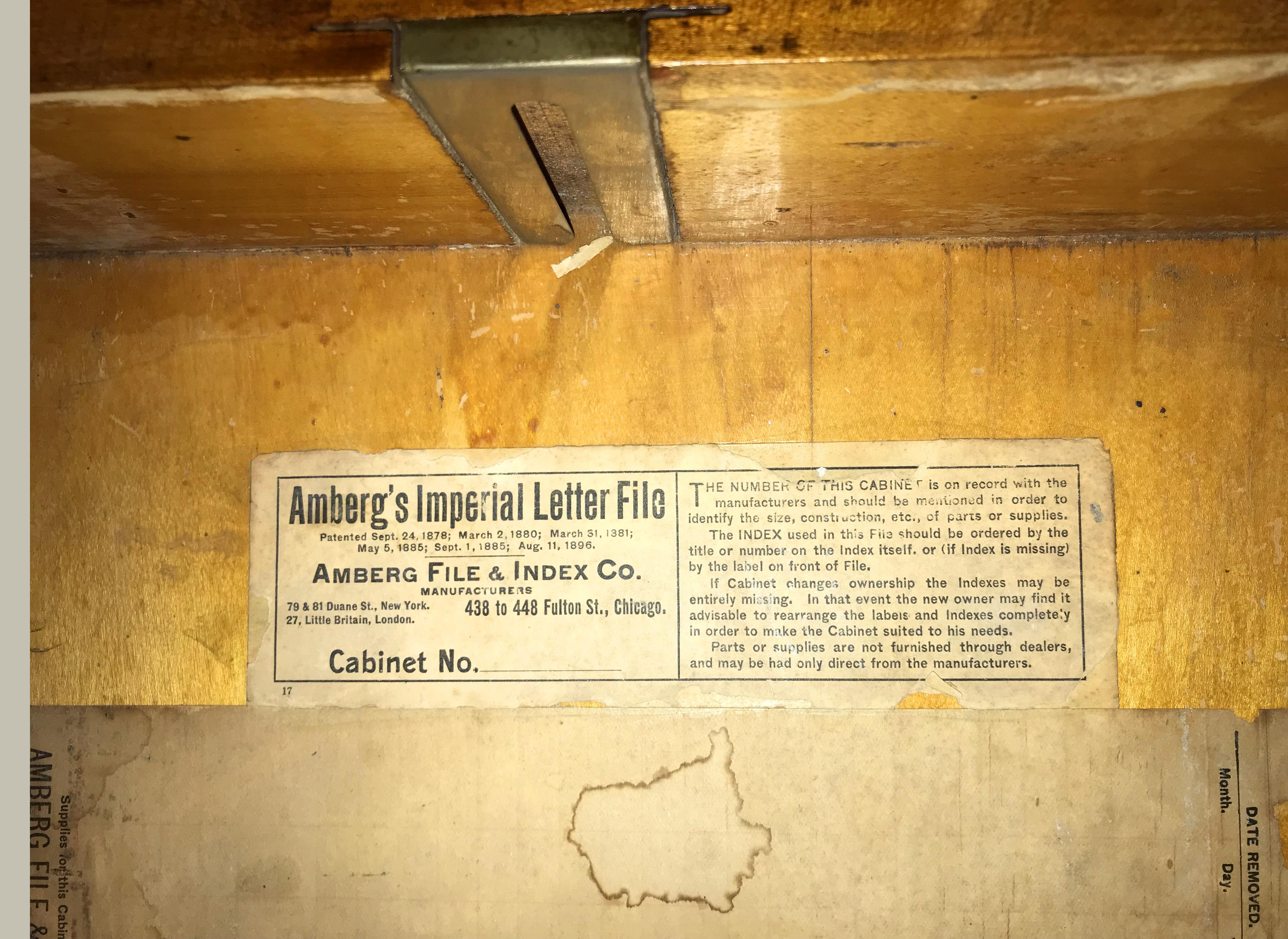 Amberg’s Imperial Letter File Multi-Drawer Cabinet, circa 1920 1