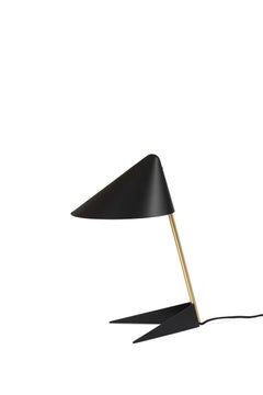 Ambience Black Noir Solid Brass Table Lamp by Warm Nordic