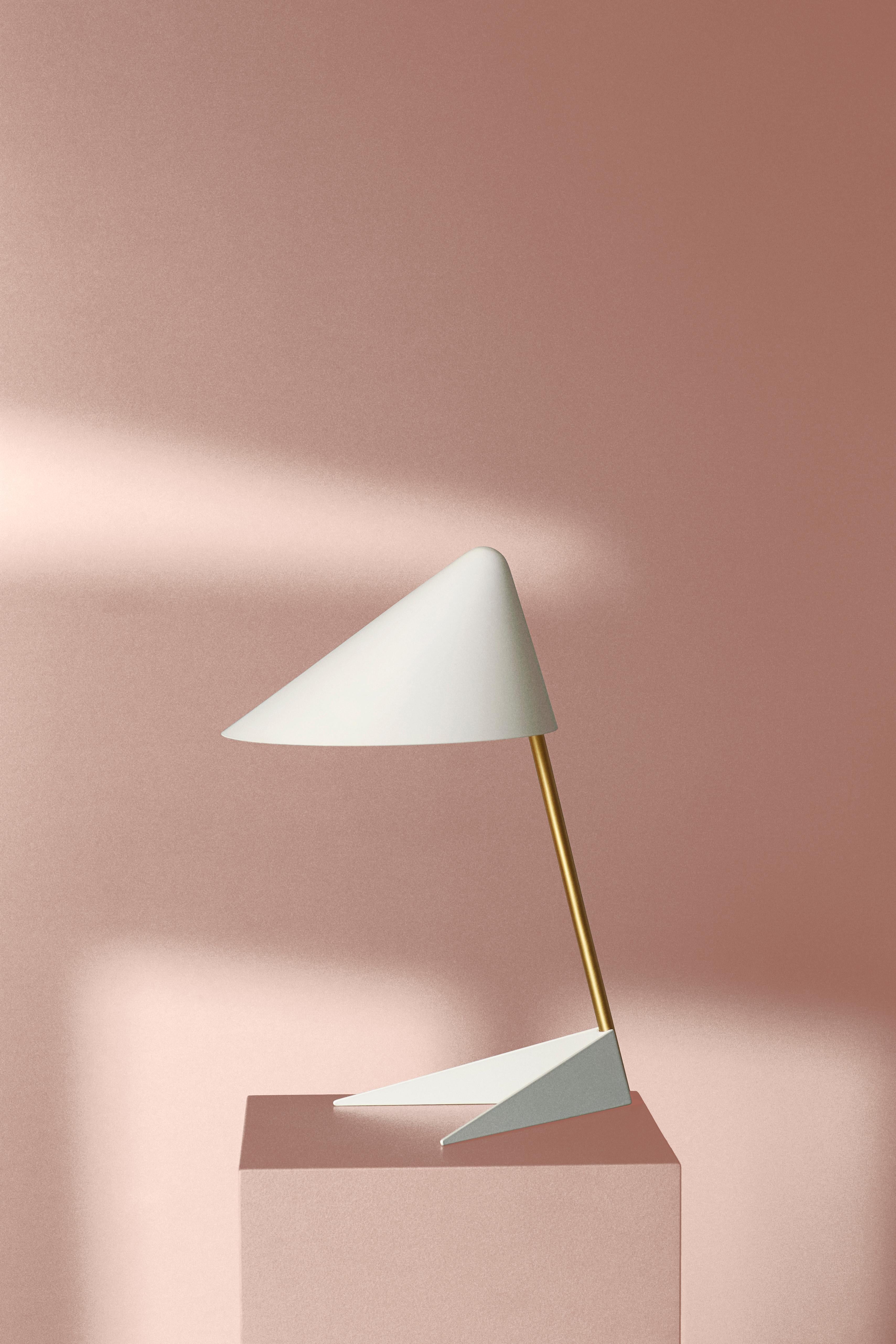 Contemporary Ambience Brass Table Lamp, by Svend Aage Holm-sørensen from Warm Nordic For Sale