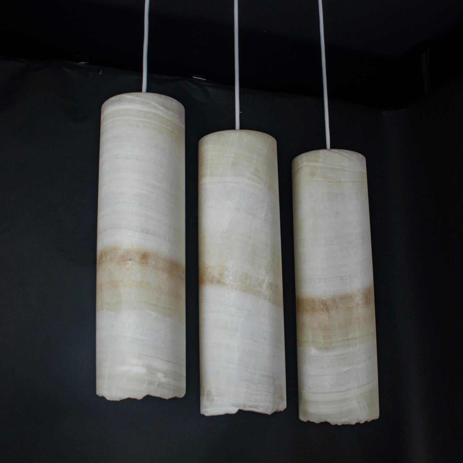 Modern Set of 3 Ambient Ceiling Lamps in Onyx
