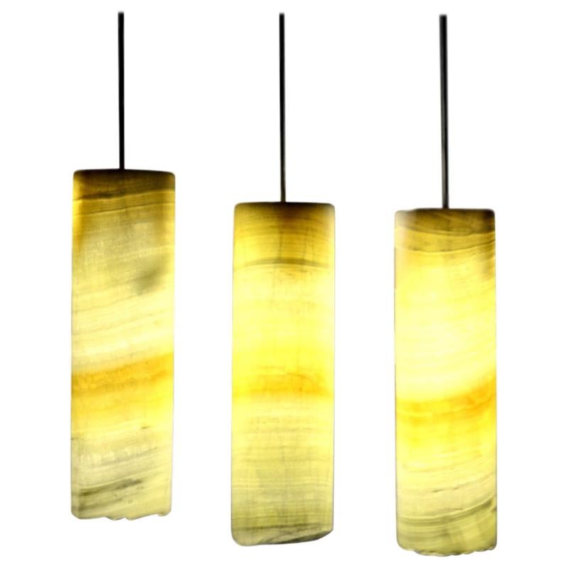 Set of 3 Ambient Ceiling Lamps in Onyx