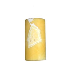 Onyx Table Lamp, Hand-Carved, Modern Design, 19th Century, Mexico