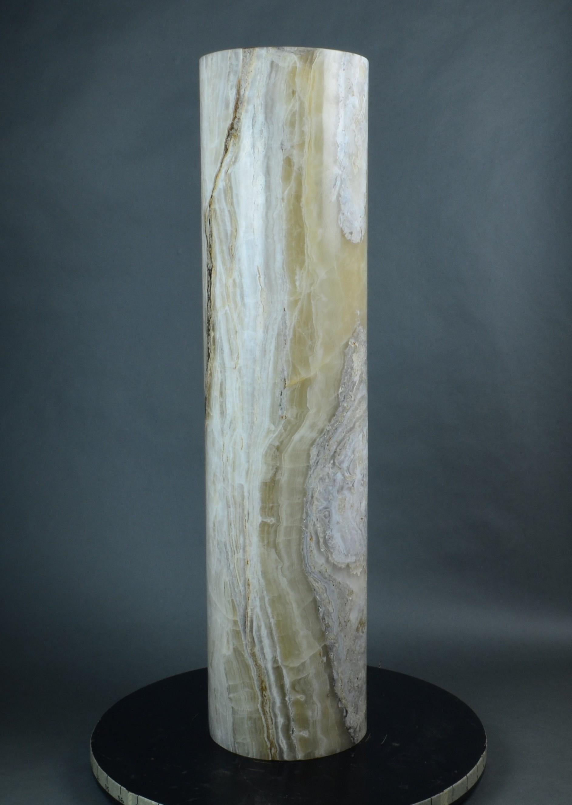 Mexican Ambient Floor Lamp in Onyx For Sale