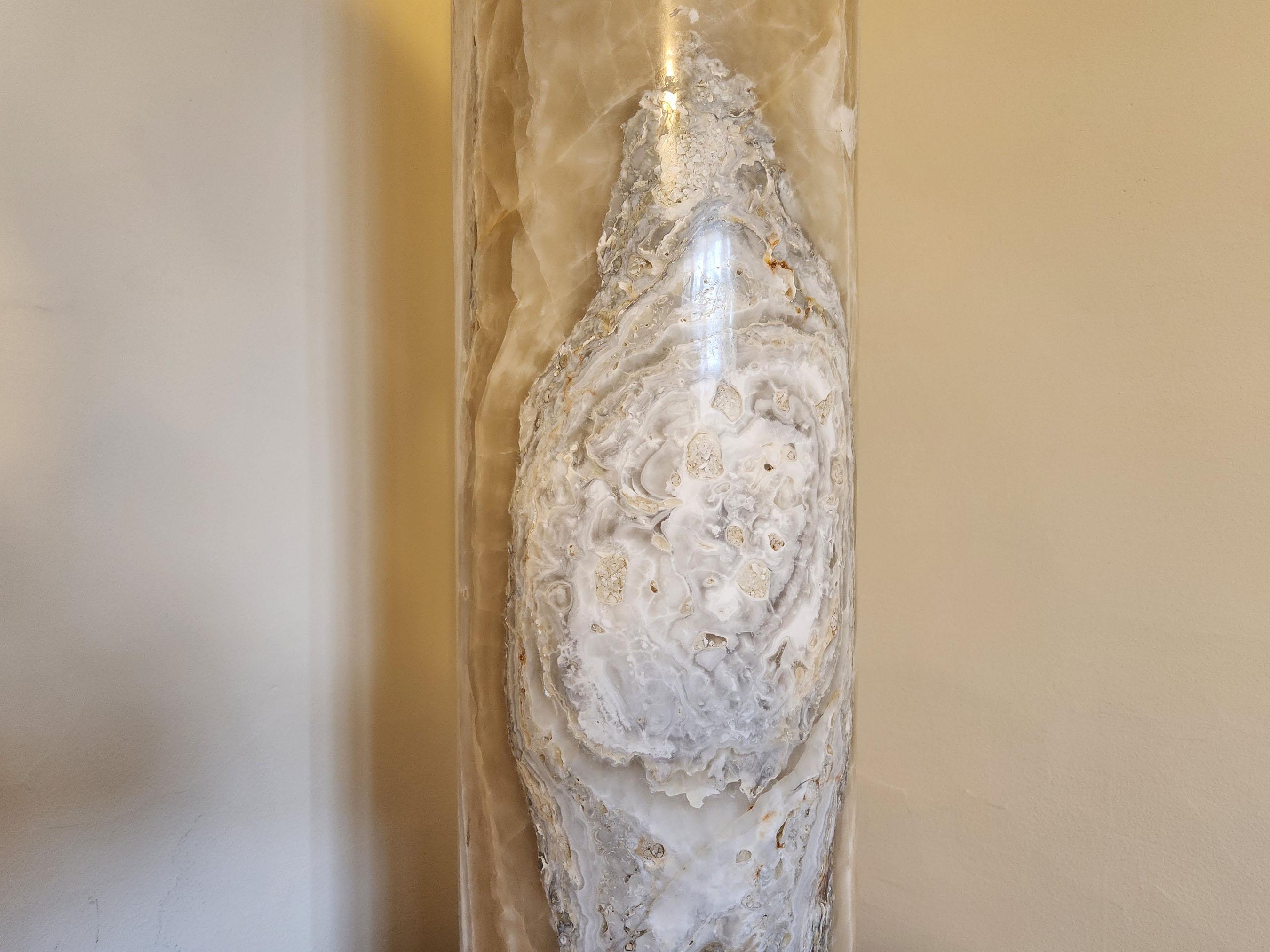 Contemporary Ambient Floor Lamp in Onyx For Sale