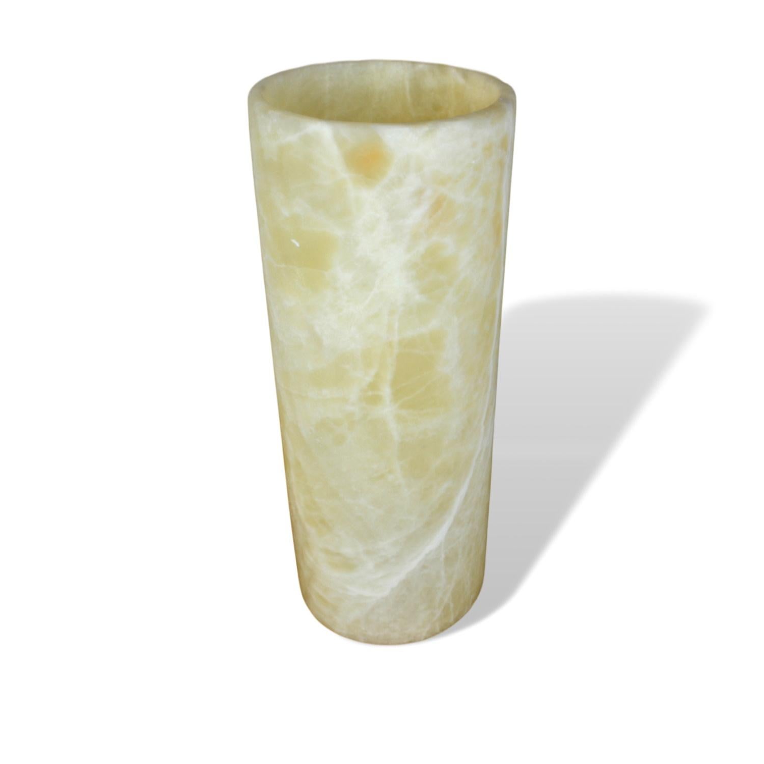 Mexican Ambient Table Lamp in Onyx For Sale