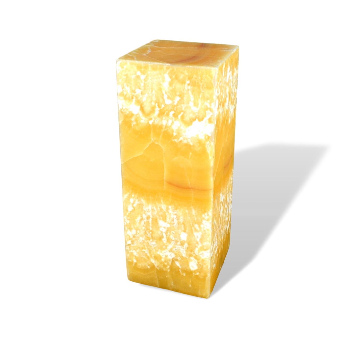 South American Ambient Table Lamp in Onyx For Sale