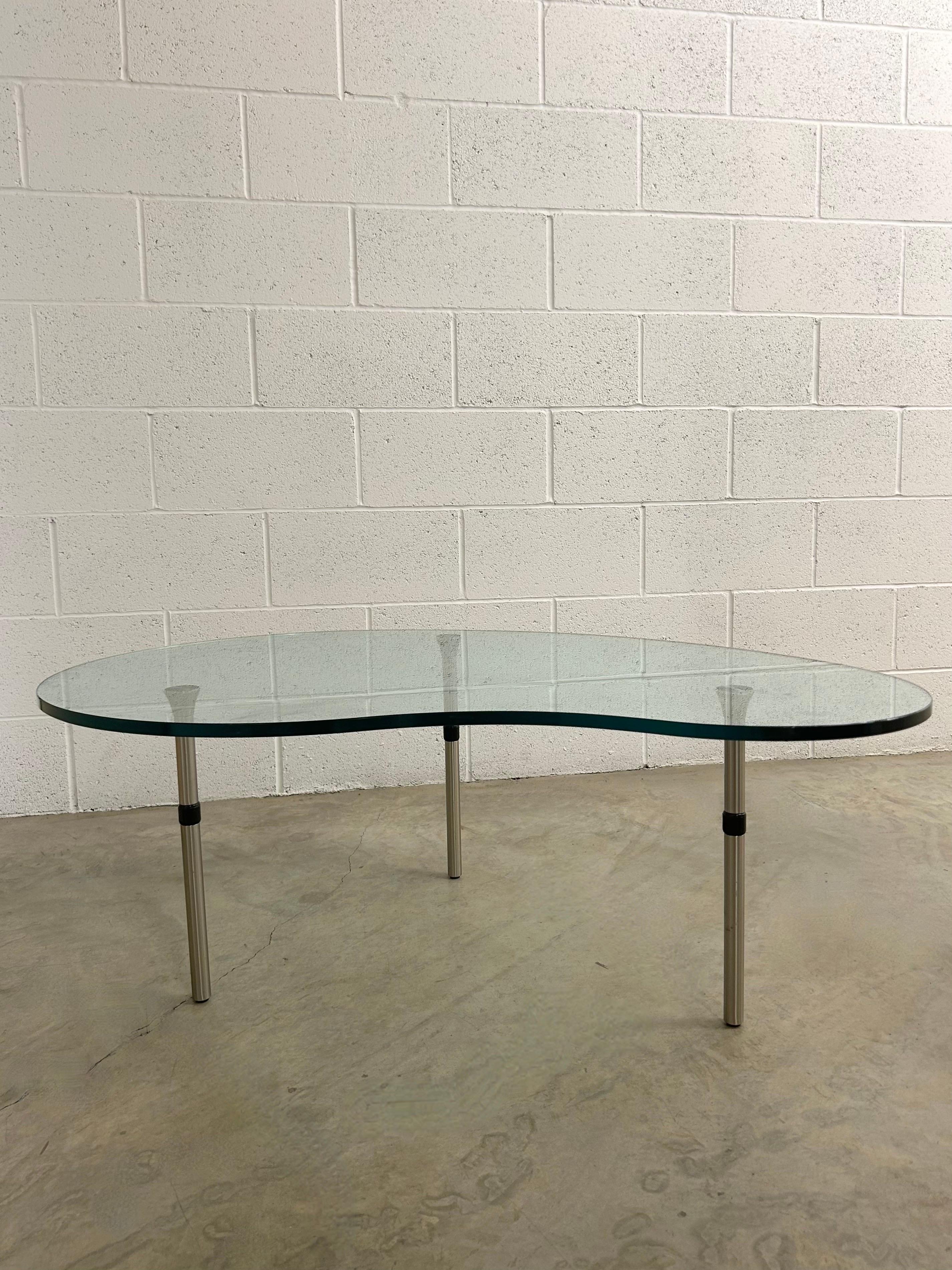 Ambo Glass Top Coffee Table by Enzo Mari for Zanotta, Italy 1980’s In Good Condition For Sale In Draper, UT